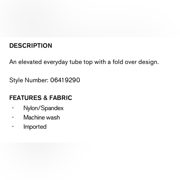 NWT Express Fold Over Tube Top - Picture 4 of 4